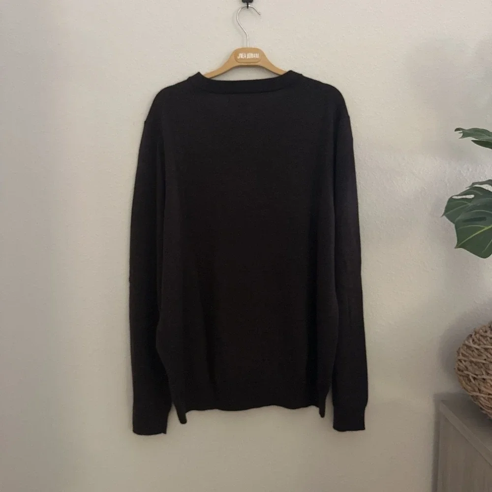 Nordstrom Men's 100% Merino Wool V-Neck Sweater‎ Size XL Classic